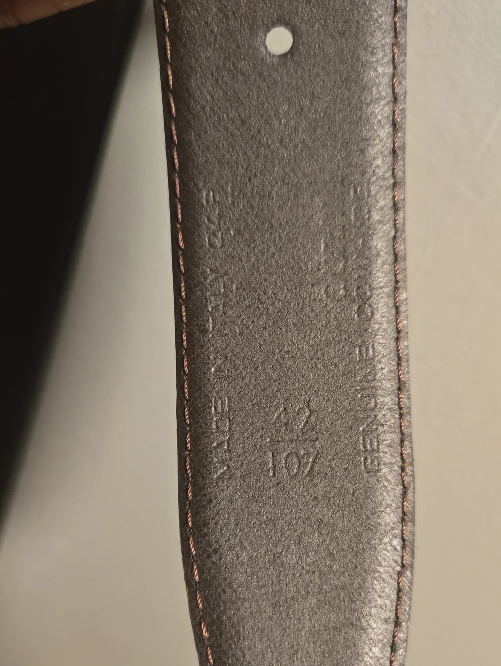 Dunhill Black Leather Belt with Gold Tone Geometric Buckle